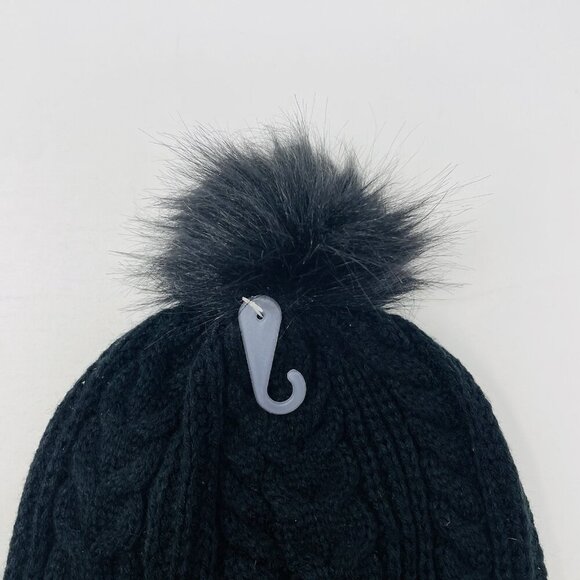 J Crew Womens One Size Fits Most Cable Knit Pom Pom Beanie Winter Hat BU653 1122 main image 10